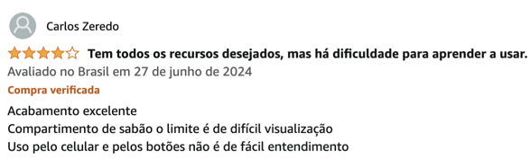 Samsung Eco Bubble WD13T comentário de comprador